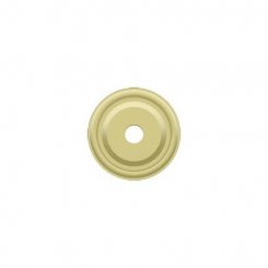 Deltana Knob Base Plate BPRC100, Round, Solid Brass