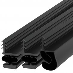 Barzen #WM10 Magnetic Kerf Weatherstripping Set,  for Metal Doors, 36" x 84" - Quick Ship