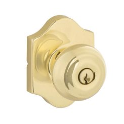 Yale Expressions Everly Rosette with Lewiston Knob, Polished Brass (US3) Finished