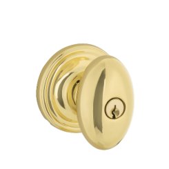 Yale Expressions Maguire Rosette with Auburn Knob, Polished Brass (US3) Finished