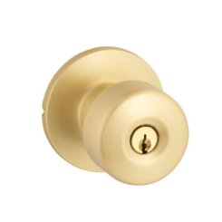 Yale Expressions Owen Rosette with Dylan Knob, Schlage "C" Type, Satin Brass (US4) Finished