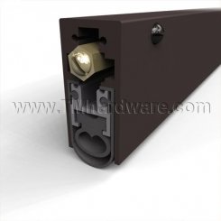 TMH Automatic Door Bottom, Surface Mounted, Heavy Duty, Double Neoprene, .562" Drop