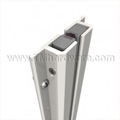 Zero #55-155 Meeting Stile, Aluminum Set with Adjustable Pile Brush Insert