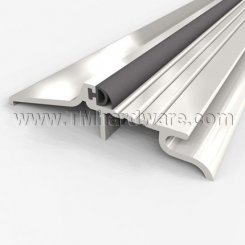 Zero #73 Interlocking Rabbeted Threshold, 4" (W) Aluminum with Neoprene Gasket, .945" H