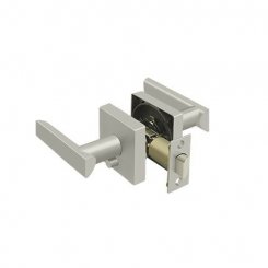 Deltana Livingston Door Levers, Zinc with Adjustable Backset
