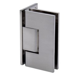 FHC Glendale Square Positive Close Wall Mount Hinge for Shower Doors, Satin Nickel (US15) Finished