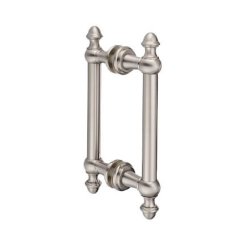 FHC Noble Series 8" Back-To-Back Shower Door Handles, Satin Nickel (US15) Finished