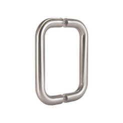 FHC 6" Center-To-Center Tubular No Washers Back To Back Shower Door Handles, Satin Nickel (US15) Finished