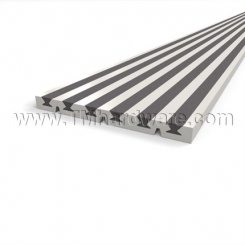 Zero #3672 - #3676 Traction Tread™ Safety Stair Treads, Aluminum, 2" - 6" Depth