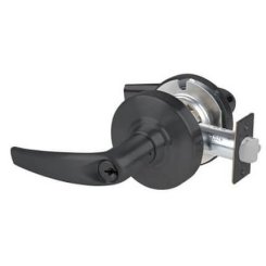 Schlage Athens Door Handle, Mechanical Door Locks, ND Series , Keyed, Double Cylinder Function, Vestibule Lock, Flat Black Finish