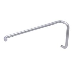 FHC 6" Pull Handle 24" Towel Bar Combo No Washers, Satin Nickel (US15) Finished