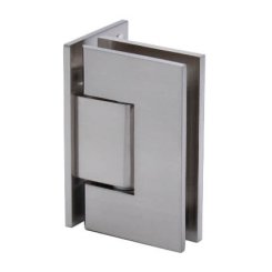 FHC Venice Adjustable Square Wall Mount Hinge for Shower Doors, Satin Nickel (US15) Finished