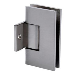 FHC Venice Pony Wall Mount Hinge for Shower Doors - 3/8" Or 1/2" Glass, Satin Nickel (US15) Finished