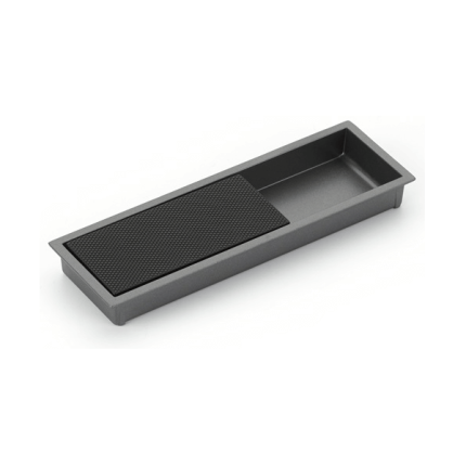Modo Two Tone Recessed Pull - Gun Metal / Matte Black