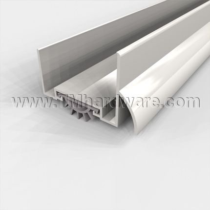 Pemko #2221 Door Shoe Sweep, U Shaped Aluminum with Rain Drip for 1.75" Metal Doors with Inverted Bottom Channel