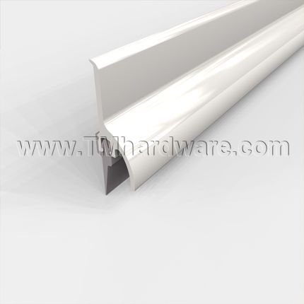 Pemko #3452 Door Bottom, 1.25" Aluminum Rain Drip Casing with .5" Rubber Fin Seal