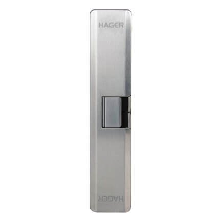 Hager 2945 Universal Surface-Mounted Rim Strike, Satin Stainless Steel Finish
