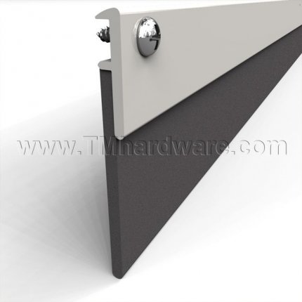 Zero #339W-MS Meeting Stile, Aluminum or Bronze Casing with 1.5" Neoprene Seal