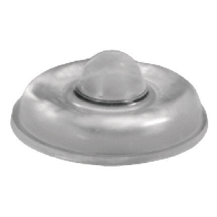 Door Buffer, Press-Fit, 2-Piece Silent Touch, 8.5mm System Hole, Silver , Box of 1000 Pcs.