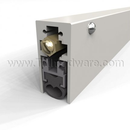 Zero #365, Automatic Door Bottom, Surface Mounted, Heavy Duty, Neoprene Bulb Seal, 1" Drop