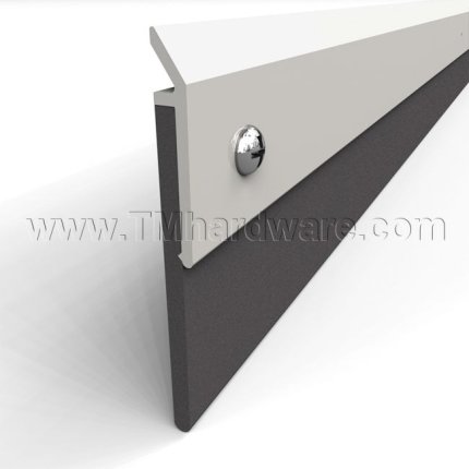 Legacy #7836 Door Sweep, Aluminum Casing with 1.25" Neoprene Seal