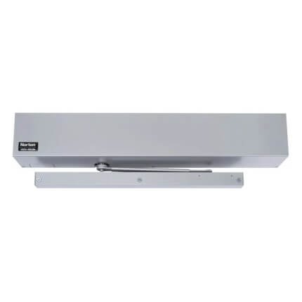 Norton 5700, Automatic Door Closer, Electromechanical, 5710 - Pull Side, Aluminum Painted Finish