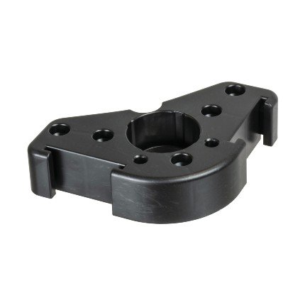 Häfele AXILO™ 78, Corner Mounting Plate, Black, Screw Mount
