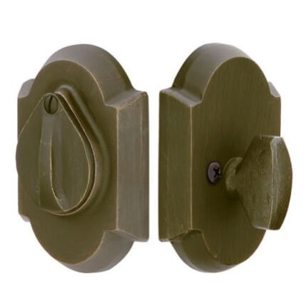 EM8457 #1 Sandcast Bronze Deadbolt with Flap-MB