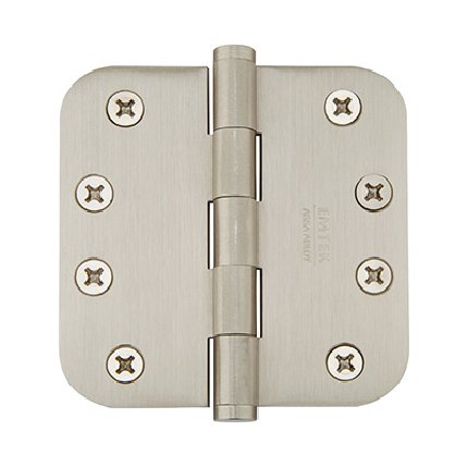 Emtek Steel Hinge with 5/8" Corners in Satin Nickel Finish