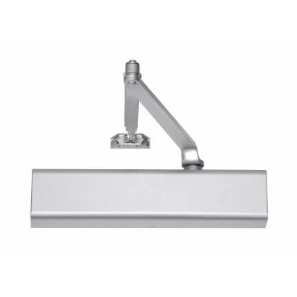 Norton 210, Door Closer, Surface Closer, Tri-packed (regular, top jamb, parallel), No Hold Open, Aluminum Painted Finish