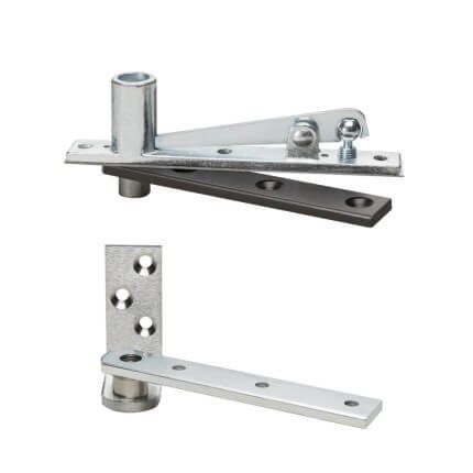 Rixson 127-3/4, Center Hung Pivot Set, Bright Brass Finish