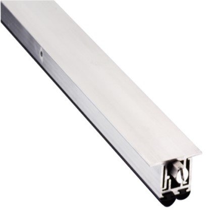 Pemko #420 Automatic Door Bottom, Mortised for Metal Door with PemkoPrene® Rubber Seal, 32" Length, Mill Aluminum Finish