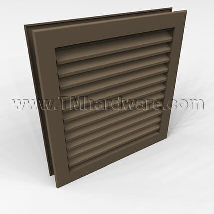 Activar Door Louver 1100A, Adjustable "Z" Blades, Self-Attaching Frame, For 1-3/8" to 1-3/4" Doors, up to 2' x 2'-6"