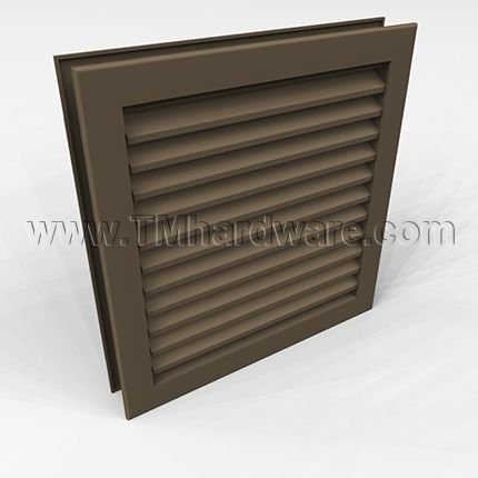 Door Louver 1900A, Fire Rated, Adjustable Fusible Link Blade, 1-3/4" Doors, up to 2' x 2'