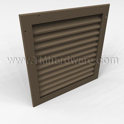 Activar Door Louver 1100C, Adjustable "Z" Blades, Single Flanged Frame, up to 2' x 2'-6"