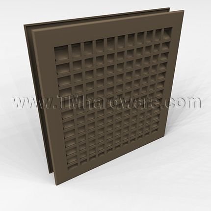Door Louver 1900ASG, Fire Rated, Adjustable Fusible Link Blade, Security Grille, 1-3/4" Doors, up to 2' x 2'