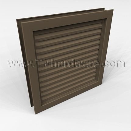 Door Louver 800A1, Inverted Y-Blades, Self Attaching Frame, 1-3/4" Doors, up to 4' x 6'-8"