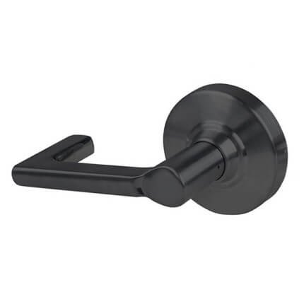 Schlage Longitude Door Handle, Mechanical Door Handle, ND Series, Non-Keyed Function, Single Dummy Trim, Flat Black Finish