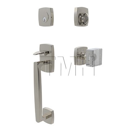 Emtek 4715MSC Tubular Entry Set in Satin Nickel Finish (US15)