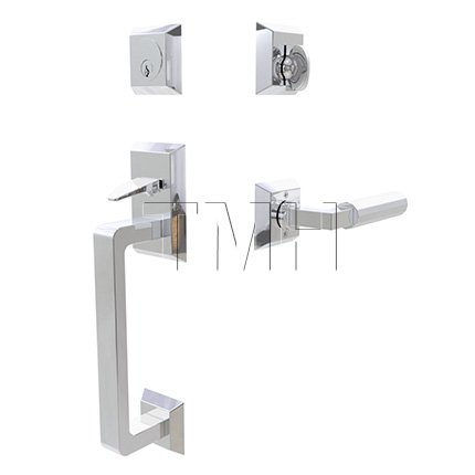 Emtek 4716LSFA Entry Set in Polished Chrome Finish (US26)