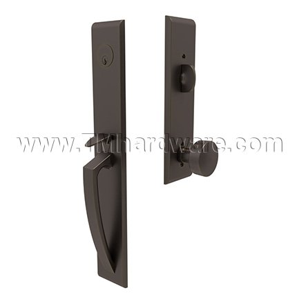 Emtek 4816LAU Entry Set in Oil Rubbed Bronze Finish (US10B)