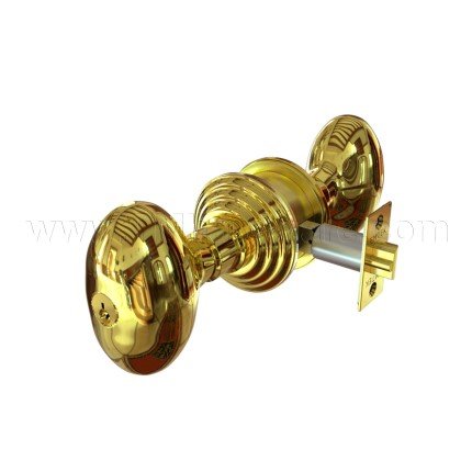 Emtek 5100E Key In Knob Regular Rosette with Egg Knob, Entry US3