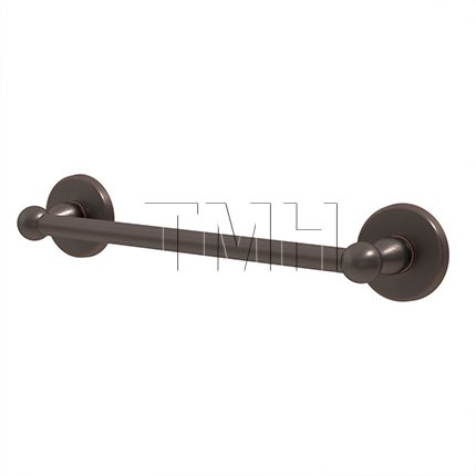 Emtek 26024 Traditional Brass Towel Bar with Watford Rosette (US10B)