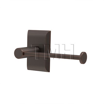 Emtek 2804 Modern Brass Paper Holder with Brass Neos Rosette (US10B)