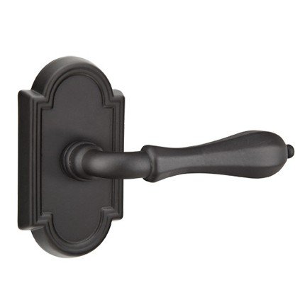 Emtek Padua Lever, Lost Wax Cast Bronze Handleset, Passage, #11 Rosette, Flat Black Bronze (FB)