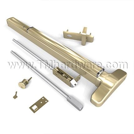 Falcon 24-CWDC Concealed Vertical Rod Exit Device, Narrow Stile, Heavy Duty, Wood Doors - Cylindrical Functions and Trims