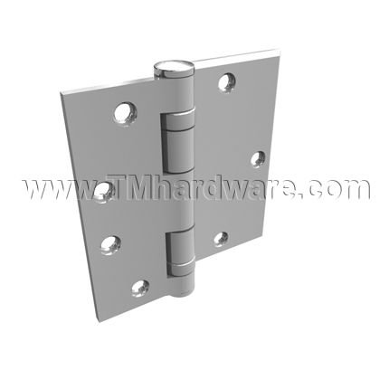 Hager BB1173, 2 Ball Bearing, Steel, Heavy Weight, 5 Knuckle, Half Surface Hinge, Sized 4" - 5"