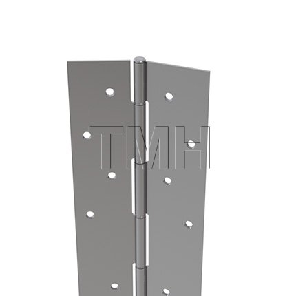 Ives Piano Hinge, Concealed, 1012 Cold-Rolled Steel Continuous Hinge, 83 in.