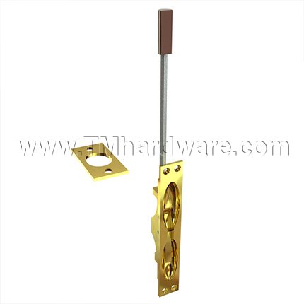 Ives FB457 Top or Bottom Manual Flush Bolts, For Metal Doors, UL Listed 3 Hours, Polished Brass (US3) Finished