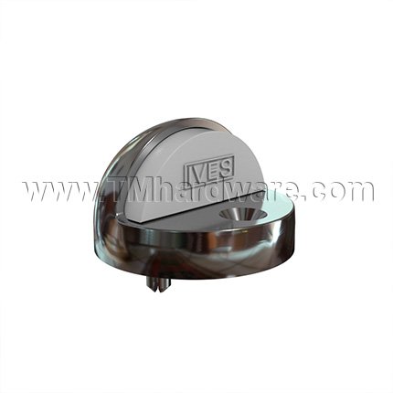 Ives FS438 Dome Stop, For Doors With Threshold or Undercut Doors, Satin Chrome (US26D) Finished